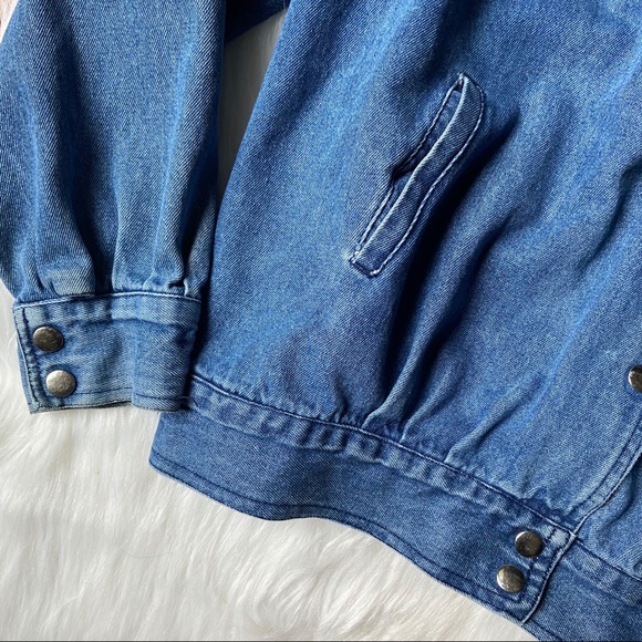 Vintage Look Blue Jean Denim Jacket - Picture 3 of 8